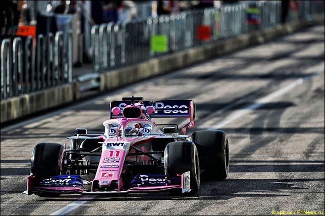 Серхио Перес наказан стартом с пит-лейн