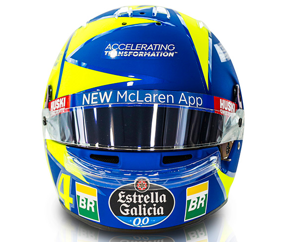 Норрис сменил дизайн шлема в честь Валентино Росси