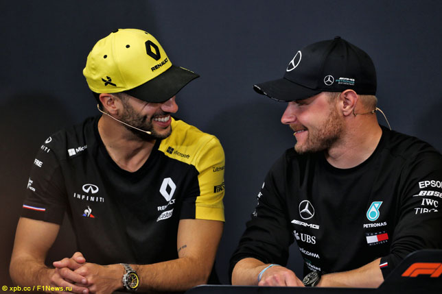 Риккардо: Мы с Боттасом соперничали всегда