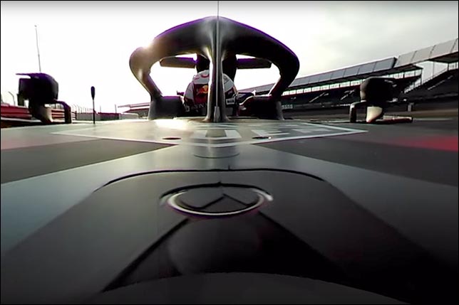 Видео: Круг Ферстаппена в Сильверстоуне с 360° камерой