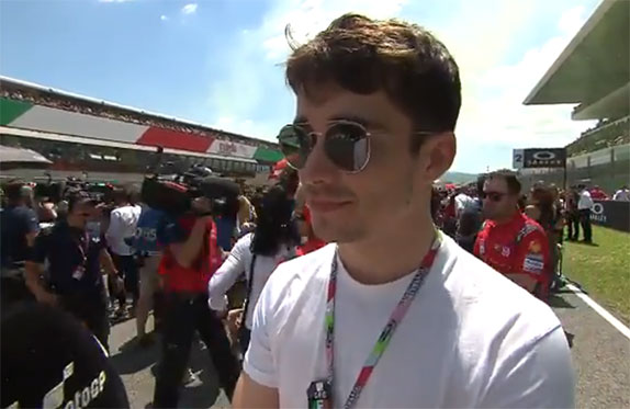 Шарль Леклер побывал на гонке MotoGP в Муджелло