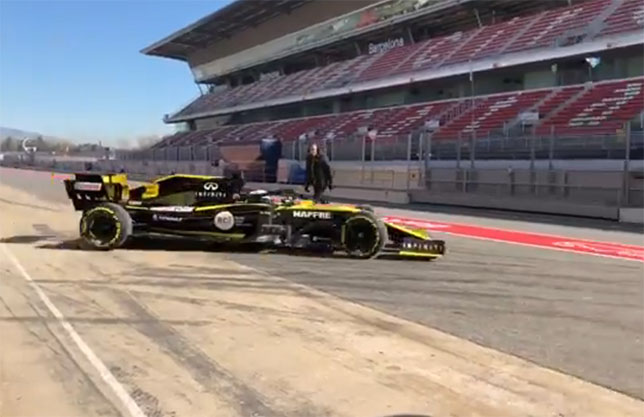 Видео: Даниэль Риккардо за рулём новой Renault