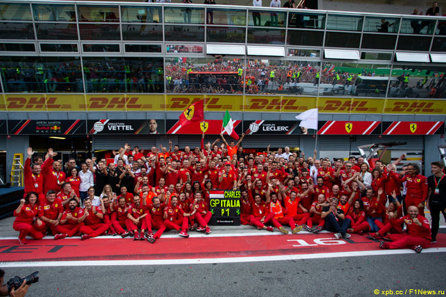 Первая победа Ferrari в Монце с 2010 года