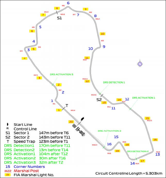 Гран При Австралии: Зоны DRS и изменения на трассе