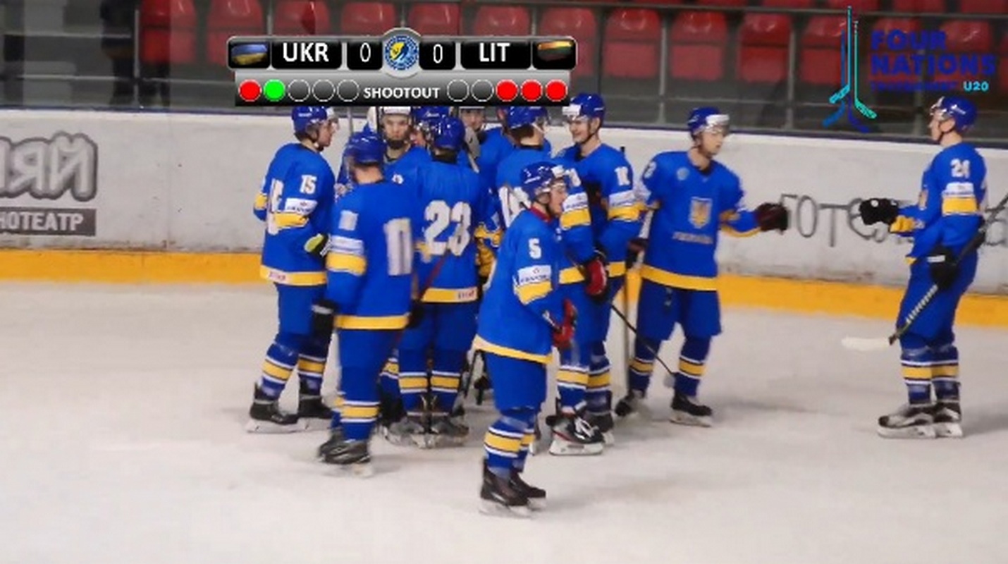 Молодежная сборная Украины обыграла Литву в серии буллитов на турнире Четырех наций
