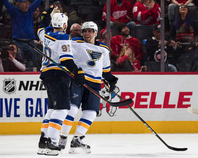 "Детройт" - "Сент-Луис": О'Райлли и Перрон не дали хозяевам прервать серию поражений