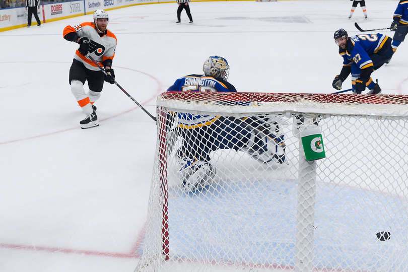 "Сент-Луис" - "Филадельфия" (3:4 ОТ): конец домашней серии "Блюз"