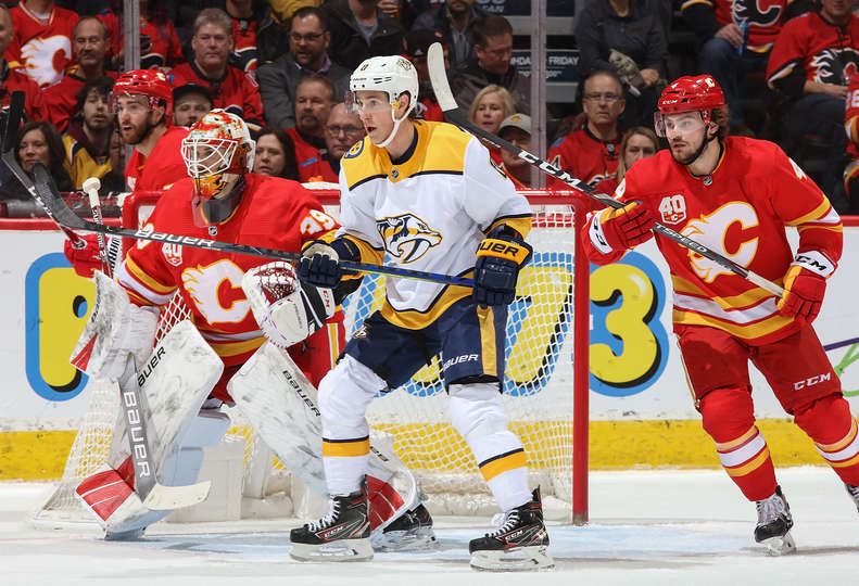 "Калгари" - "Нэшвилл" (2:3): первое поражение "Флэймз" без Джордано