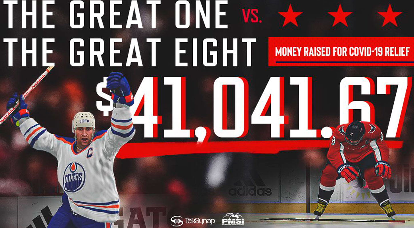 Грецки и Овечкин сыграли в киберхоккей