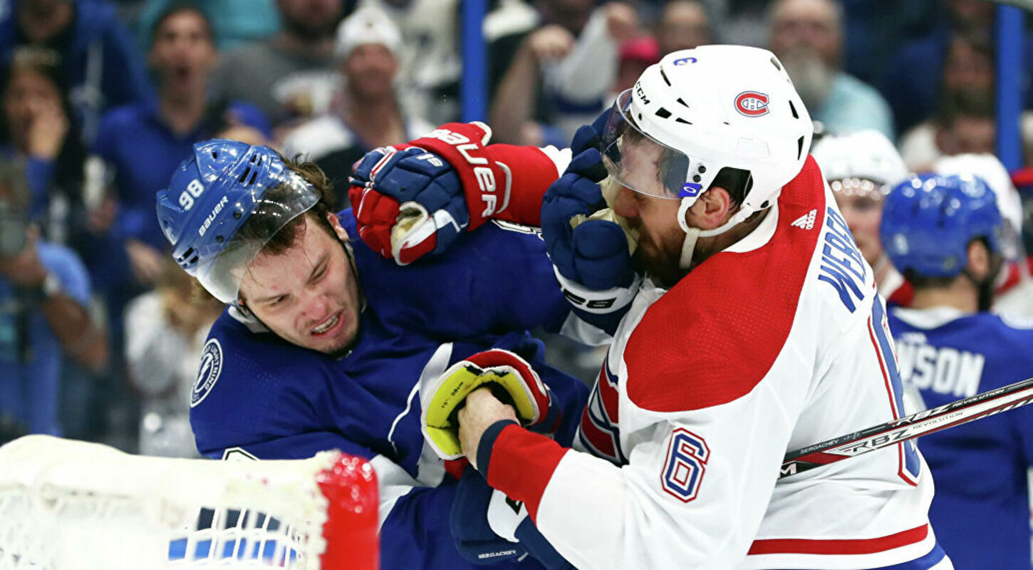 В НХЛ случилась драка на десять минут штрафа (видео)