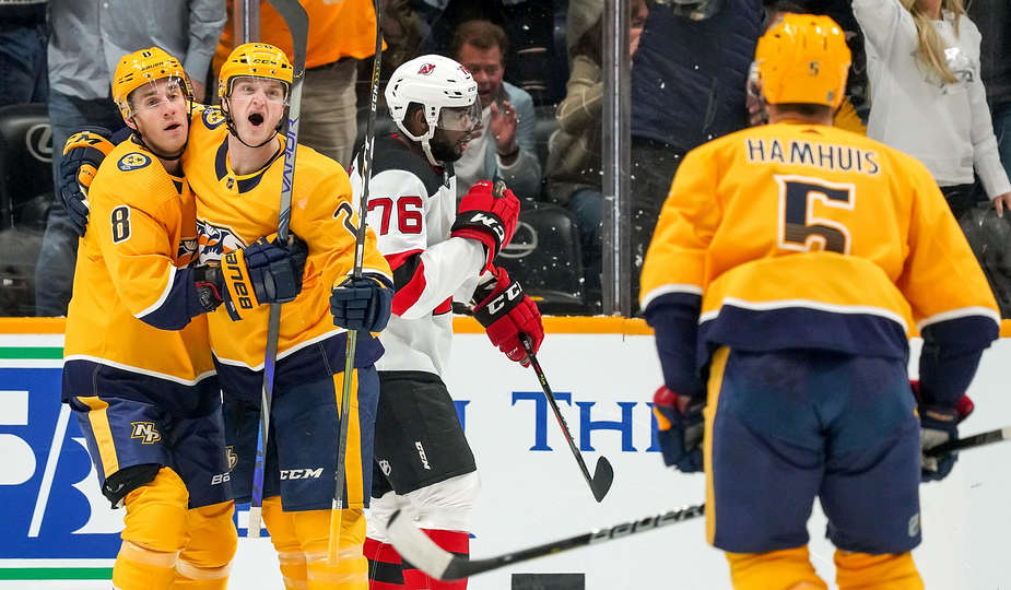 "Нэшвилл" - "Нью-Джерси" (6:4): минус-3 Суббана