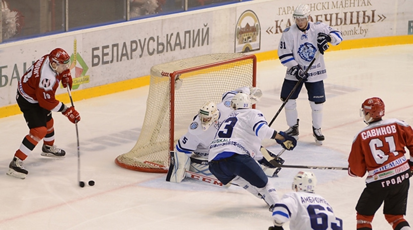 Экстралига «А»: «Динамо-Молодечно» обыграл лидера чемпионат «Неман» из Гродно  (видео)