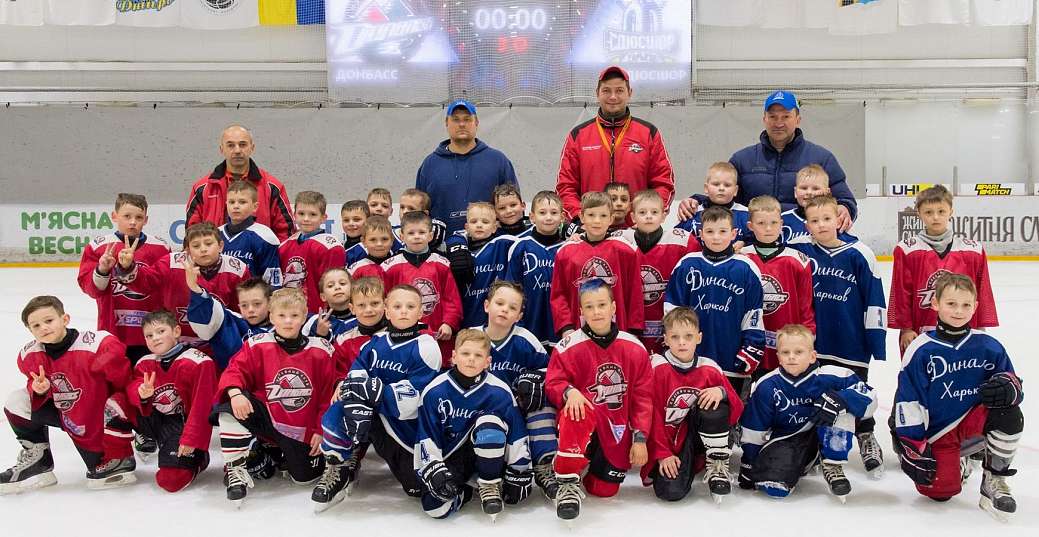 Самые юные хоккеисты клубной школы «Донбасса» провели товарищеский матч со СДЮСШОР