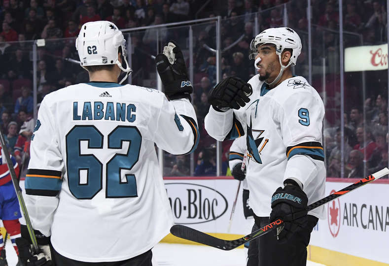 "Монреаль" - "Сан-Хосе" (2:4): три очка Кейна и Хертла