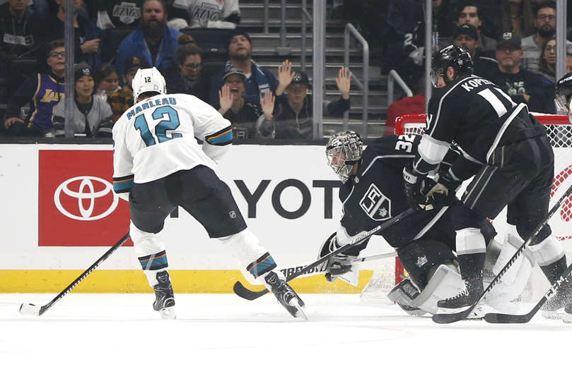 "Лос-Анджелес" - "Сан-Хосе" (3:4 ОТ): серия овертаймов "Шаркс"