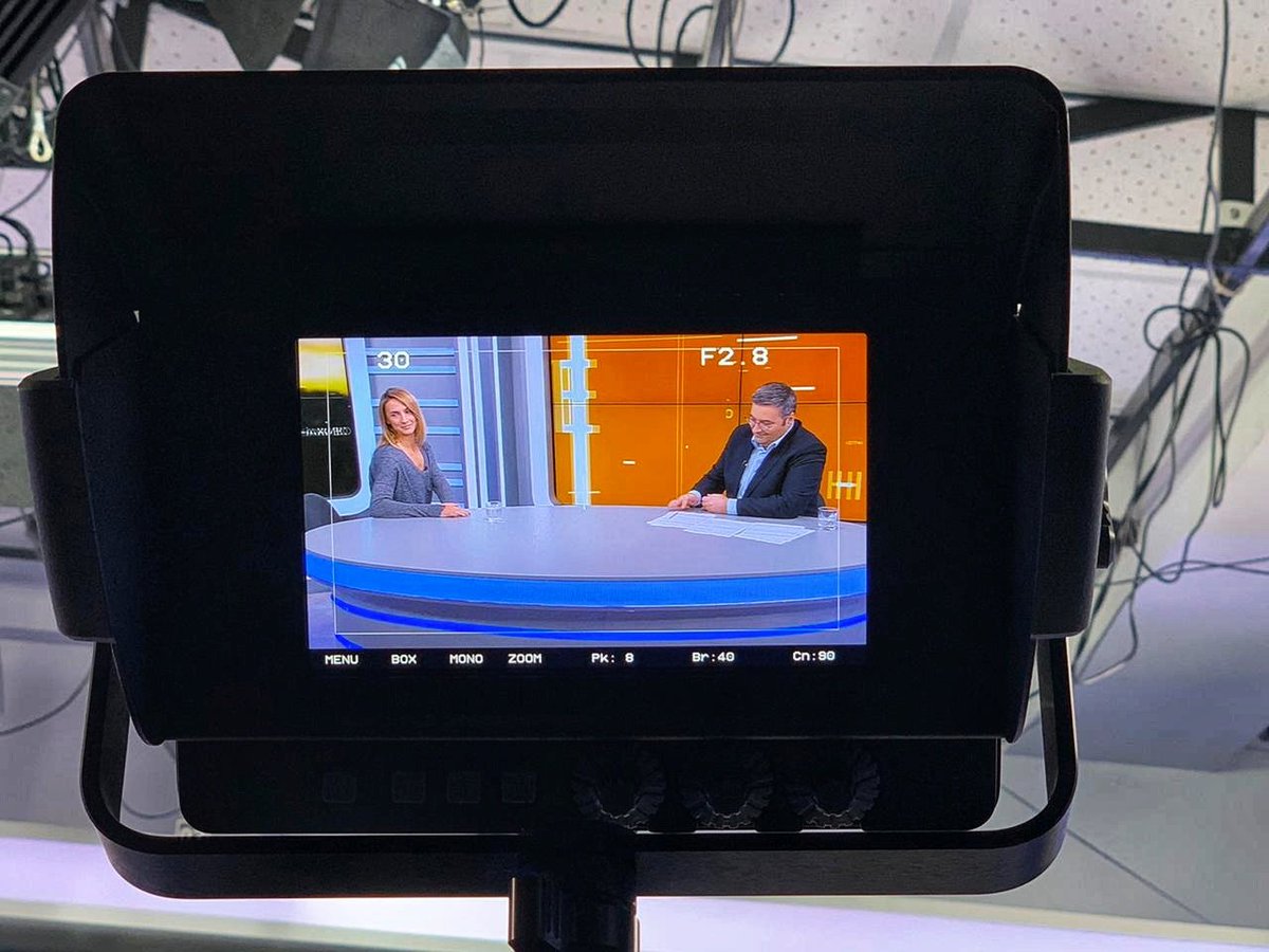 Леся Цуренко побывала в гостях у киевского телеканала