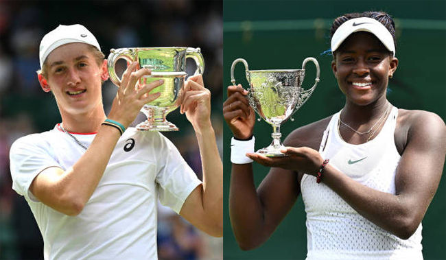 Уимблдон. Сёрл - первый британский чемпион среди юношей в Открытой Эре, американка второй год подряд берёт титул среди девушек