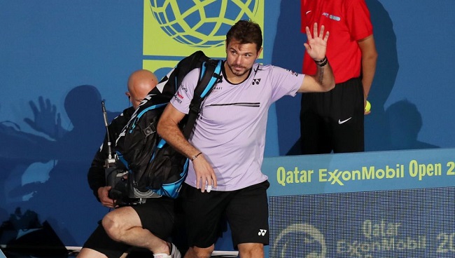 Доха. Вавринка на старте обыгрывает Хачанова, Беранкис побеждает Гоффена  Доха. Вавринка на старте обыгрывает Хачанова, Беранкис побеждает Гоффена