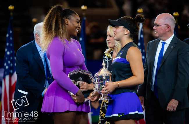 Бьянка Андрееску: "После матча Серена подошла ко мне в раздевалке и сказала несколько очень приятных вещей, которые я запомню надолго"