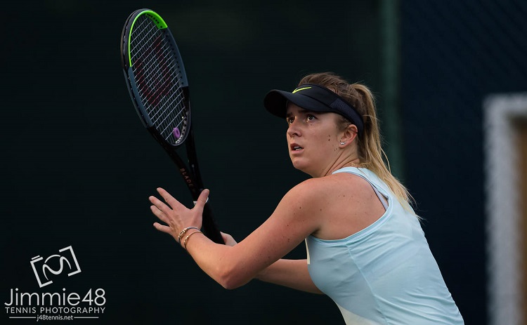 Элина Свитолина на тренировке перед началом турнира в Дубае Элина Свитолина на тренировке перед началом турнира в Дубае