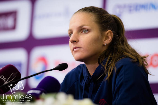 Каролина Плишкова снялась с турнира в Дохе Каролина Плишкова снялась с турнира в Дохе