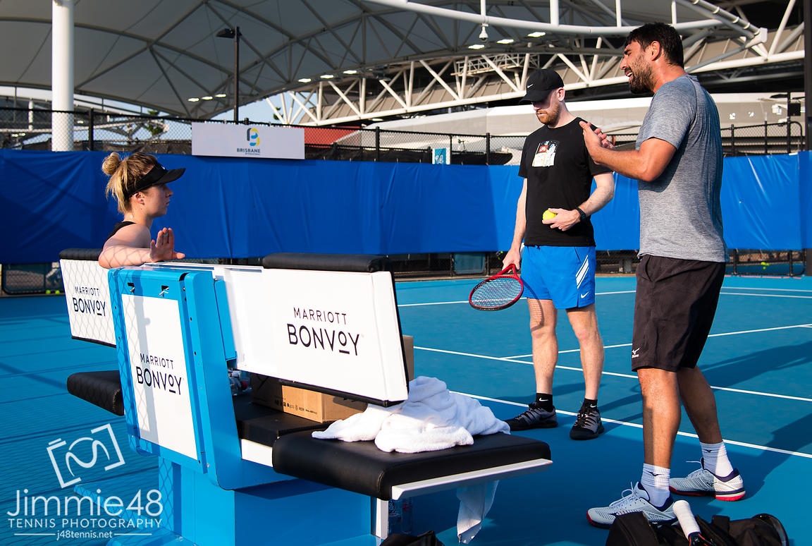 Элина Свитолина на тренировке с Маркосом Багдатисом (ВИДЕО)