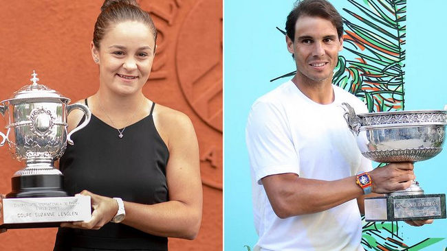 Барти и Надаль названы чемпионами мира по версии ITF