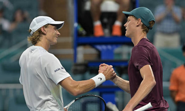 Майами. Синнер остановил Руусувуори на пути в полуфинал Майами. Синнер остановил Руусувуори на пути в полуфинал