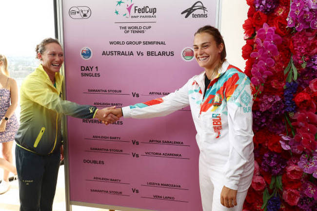 Кубок Федерации. Результаты жеребьёвки полуфинала между Австралией и Беларусью Кубок Федерации. Результаты жеребьёвки полуфинала между Австралией и Беларусью