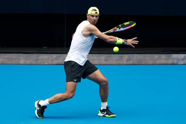 Australian Open. Надаль провел первую тренировку на кортах турнира (ФОТО) Australian Open. Надаль провел первую тренировку на кортах турнира (ФОТО)