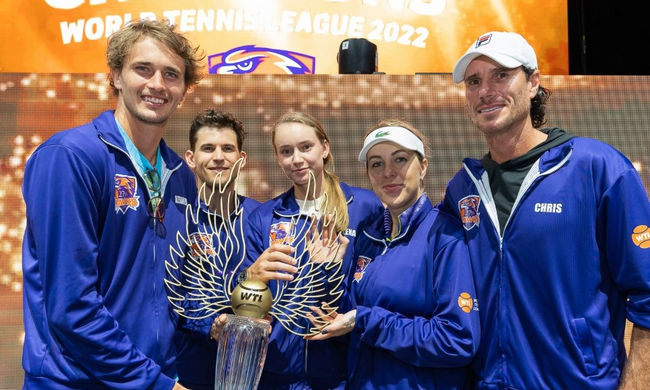 World Tennis League. Команда Рыбакиной и Зверева победила в финале турнира World Tennis League. Команда Рыбакиной и Зверева победила в финале турнира