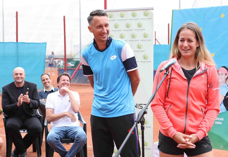 Сергей Стаховский на пресс-конференции участников выставочного турнира в Будапеште