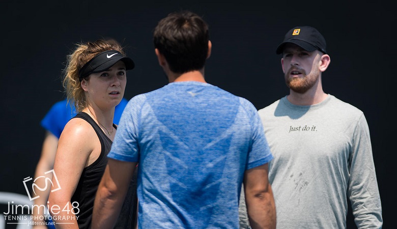 Элина Свитолина на тренировке накануне Australian Open