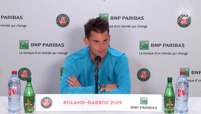 Доминик Тим: "Против Монфиса я провел свой пока самый лучший матч на Ролан Гаррос"