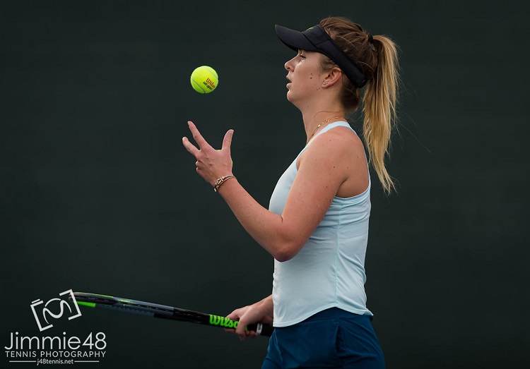 Элина Свитолина на тренировке перед началом турнира в Дубае Элина Свитолина на тренировке перед началом турнира в Дубае