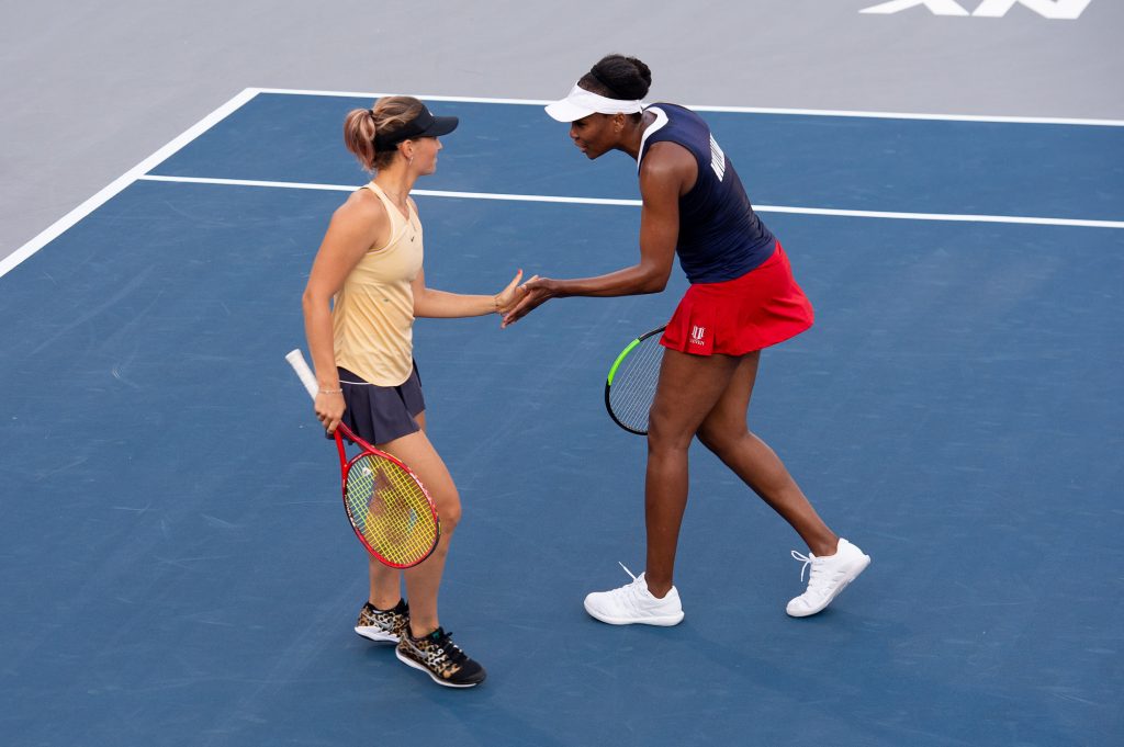 Марта Костюк сыграла в паре с Винус Уильямс на выставочном турнире в США