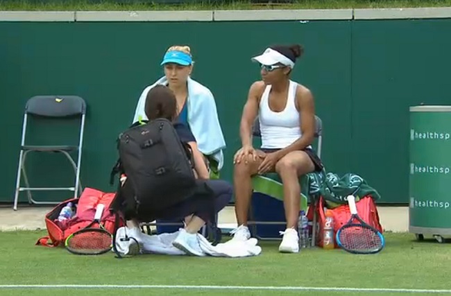 Бирмингем. Людмила Киченок досрочно завершает выступление на турнире Бирмингем. Людмила Киченок досрочно завершает выступление на турнире