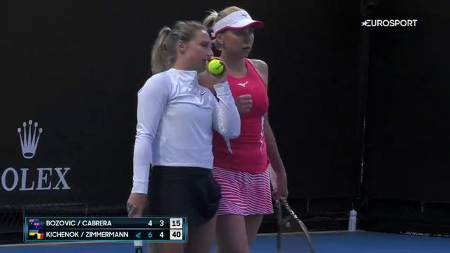 Australian Open. Киченок и Циммерманн победили обладательниц wild card в первом круге Australian Open. Киченок и Циммерманн победили обладательниц wild card в первом круге