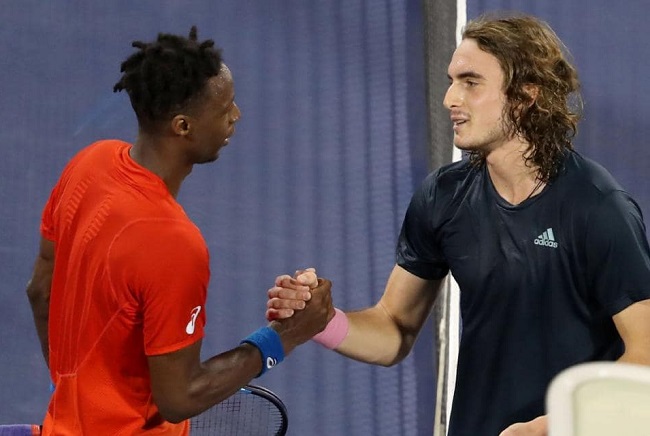 Монфис и Циципас сыграют на выставочном турнире в Абу-Даби Монфис и Циципас сыграют на выставочном турнире в Абу-Даби