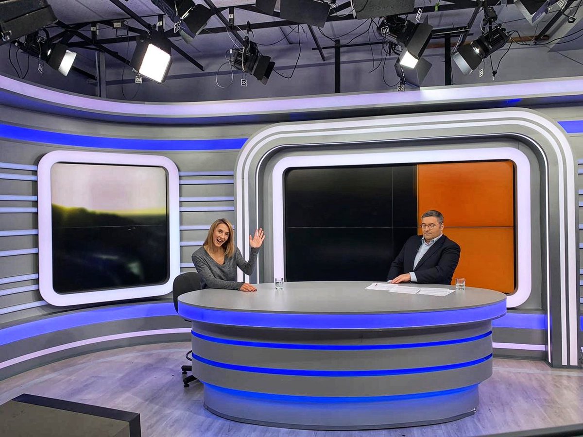 Леся Цуренко побывала в гостях у киевского телеканала