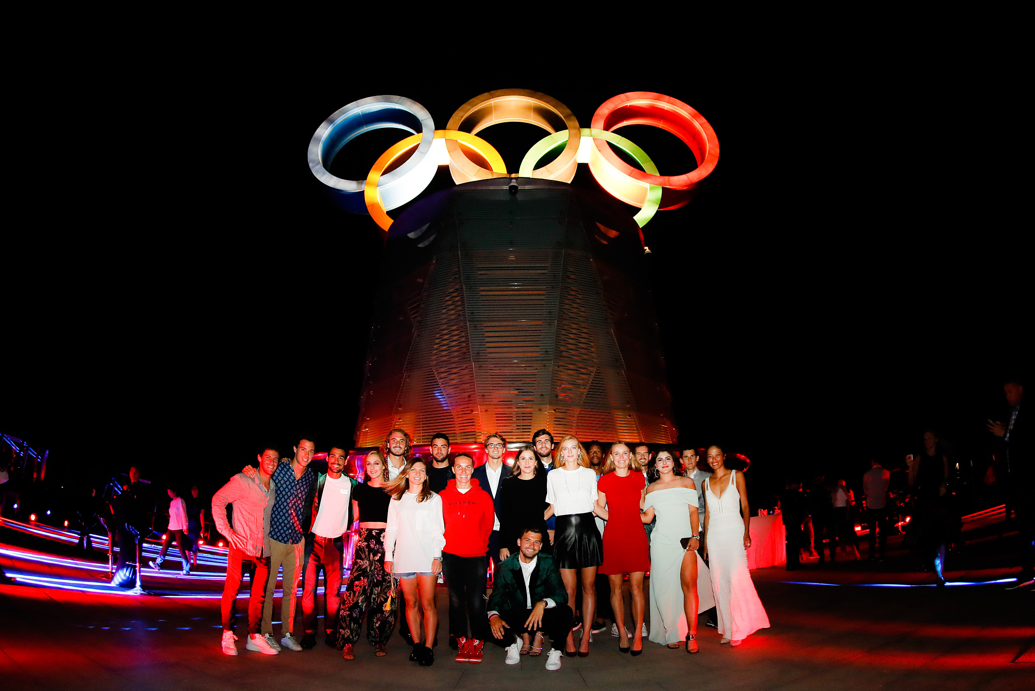 Андрееску, Маррей и Зверев на вечеринке игроков в Китае