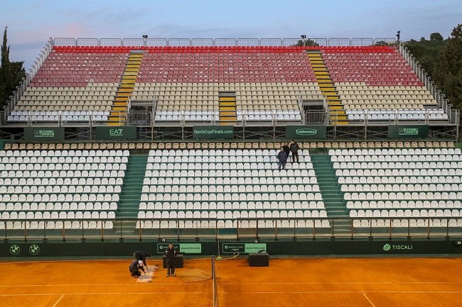 Матчи Кубка Дэвиса в Италии и Польше пройдут без зрителей