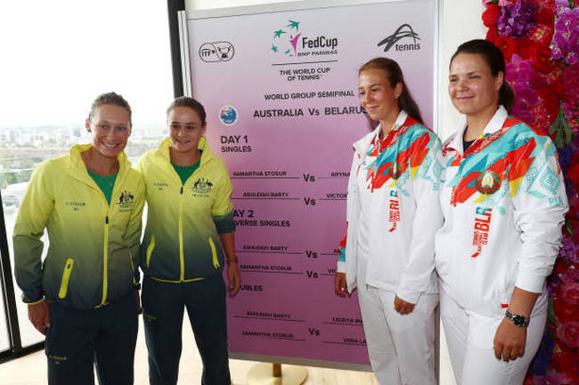 Кубок Федерации. Результаты жеребьёвки полуфинала между Австралией и Беларусью Кубок Федерации. Результаты жеребьёвки полуфинала между Австралией и Беларусью