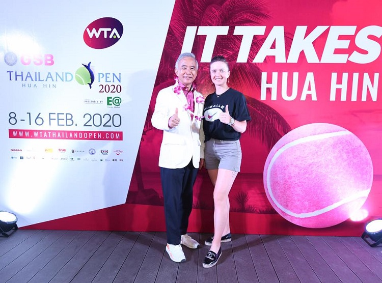 Элина Свитолина на вечеринке игроков в Хуахине