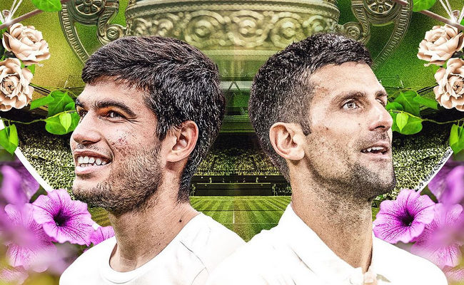 Битва за чемпионский кубок и первое место в рейтинге: Карлос Алькарас и Новак Джокович встретятся в финале Уимблдона