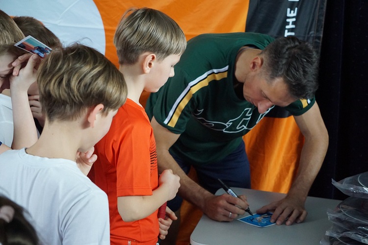 Сергей Стаховский провел теннисный мастер-класс в Северодонецке