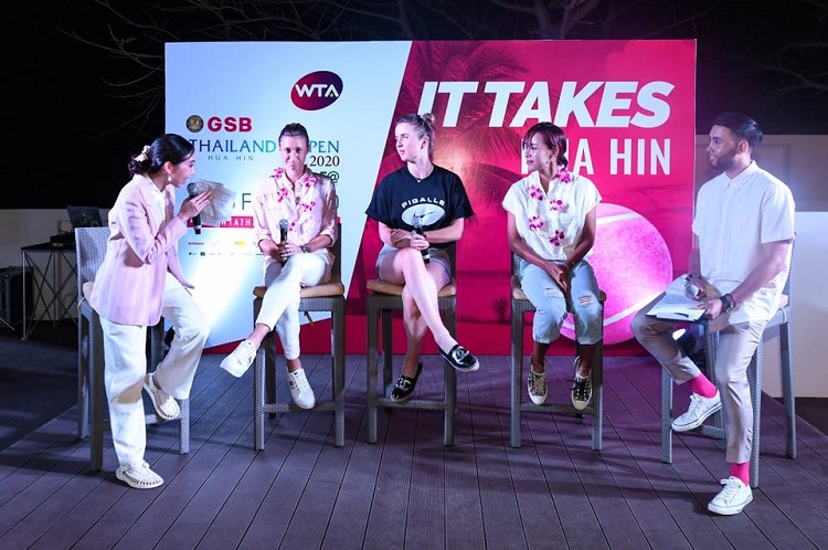 Элина Свитолина на вечеринке игроков в Хуахине