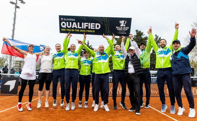 Кубок Билли Джин Кинг. Словения обыграла Румынию и вошла в историю турнира Кубок Билли Джин Кинг. Словения обыграла Румынию и вошла в историю турнира