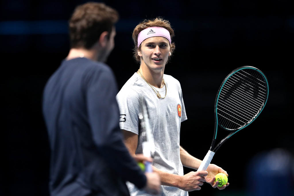 Надаль, Джокович и другие участники ATP Finals на тренировке в Лондоне