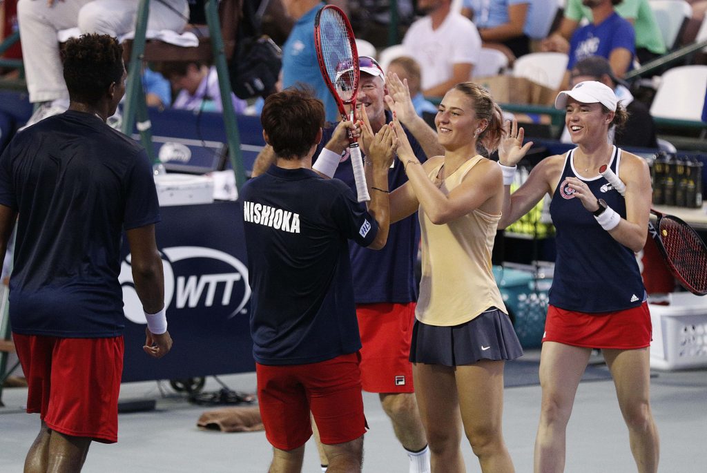 World Team Tennis. Костюк принесла очки своей команде в двух матчах